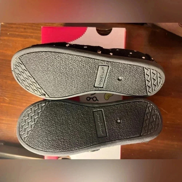 Toddler Girls Jumping Bean Size 11 Slip on Canvas Flats - Picture 4 of 6